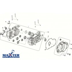 Eclaté carter moteur MAXTER MXO/MXS