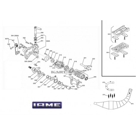 Eclaté sélection moteur IAME SCREAMER