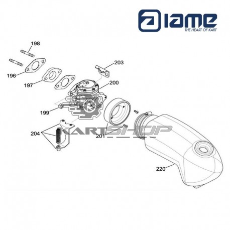 Eclaté admission IAME GAZELLE