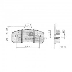 Plaquettes de frein AR BIREL adaptables