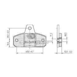 Plaquettes de frein AV BIREL adaptables