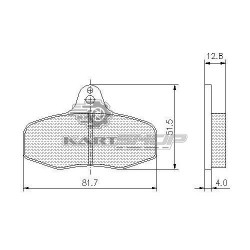 Plaquettes de frein AR INTREPID EVO 3.1