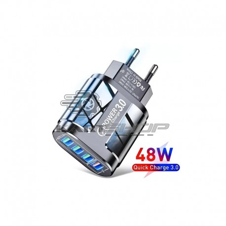 Chargeur USB 4 ports rapide 3.0