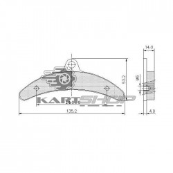 Plaquettes de frein AR BIREL "banane" adaptables