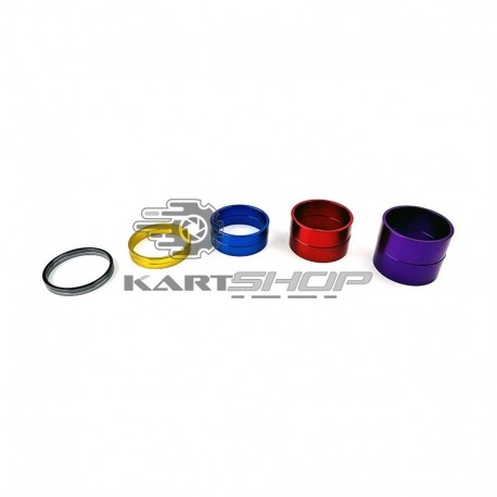 Kit de bagues KARTECH alu de moyeux Ø50 mm