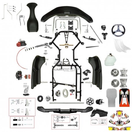 Eclatés pièces châssis CRG Minime et Cadet