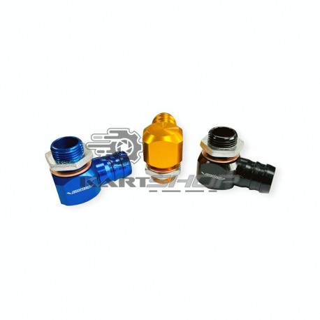 Raccord d'eau coudé alu KARTECH pour moteur IAME X30
