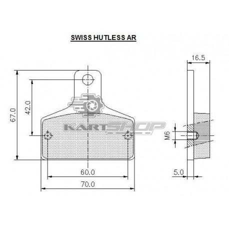 Plaquettes de frein AR SWISS HUTLESS