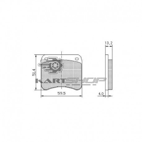 Plaquettes de frein AR KELGATE adaptables