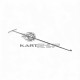 Crochet arrache laine de verre de silencieux
