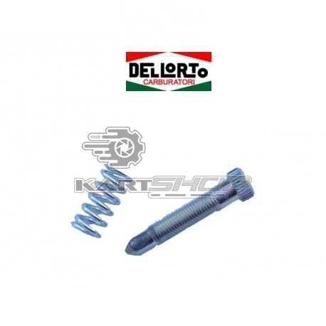 Vis de ralenti + ressort DELL'ORTO