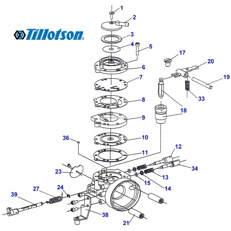 Eclaté carburateur TILLOTSON HL 304